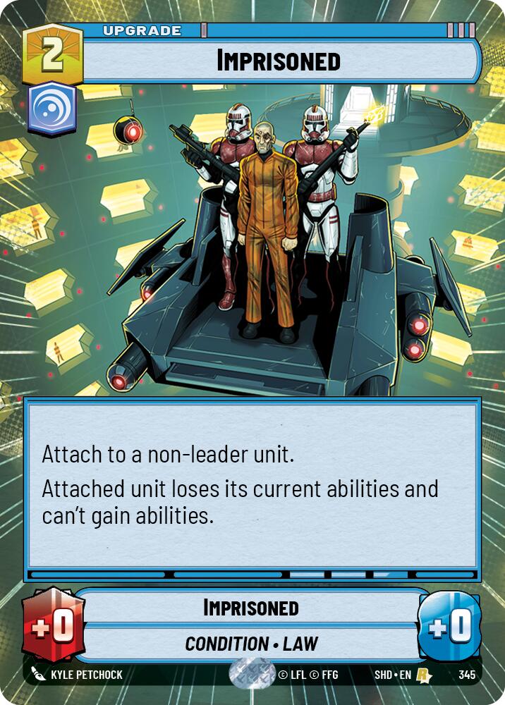 Imprisoned (345) (Hyperspace) (345) [Shadows of the Galaxy] | Cards and Coasters CA