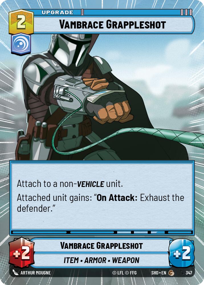 Vambrace Grappleshot (347) (Hyperspace) (347) [Shadows of the Galaxy] | Cards and Coasters CA