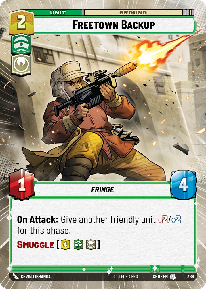 Freetown Backup (366) (Hyperspace) (366) [Shadows of the Galaxy] | Cards and Coasters CA