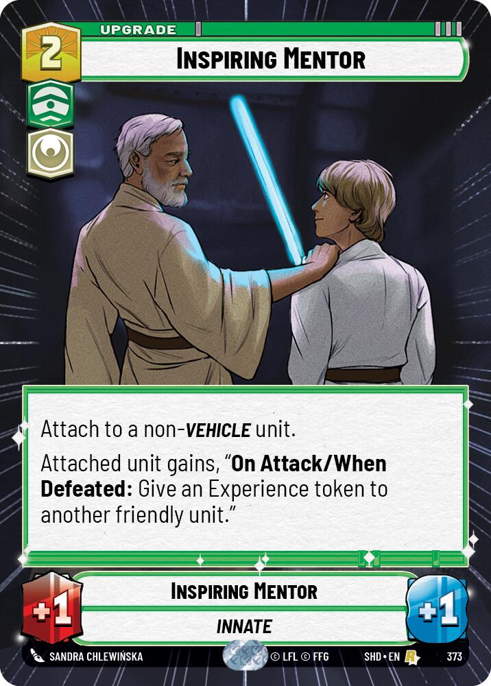 Inspiring Mentor (373) (Hyperspace) (373) [Shadows of the Galaxy] | Cards and Coasters CA