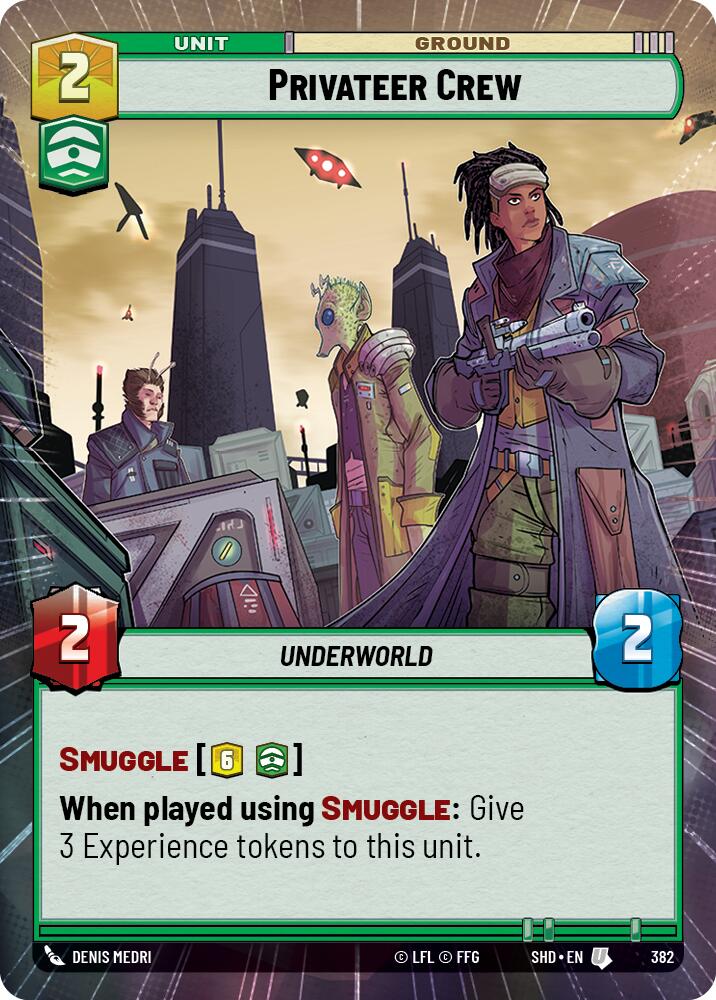 Privateer Crew (382) (Hyperspace) (382) [Shadows of the Galaxy] | Cards and Coasters CA
