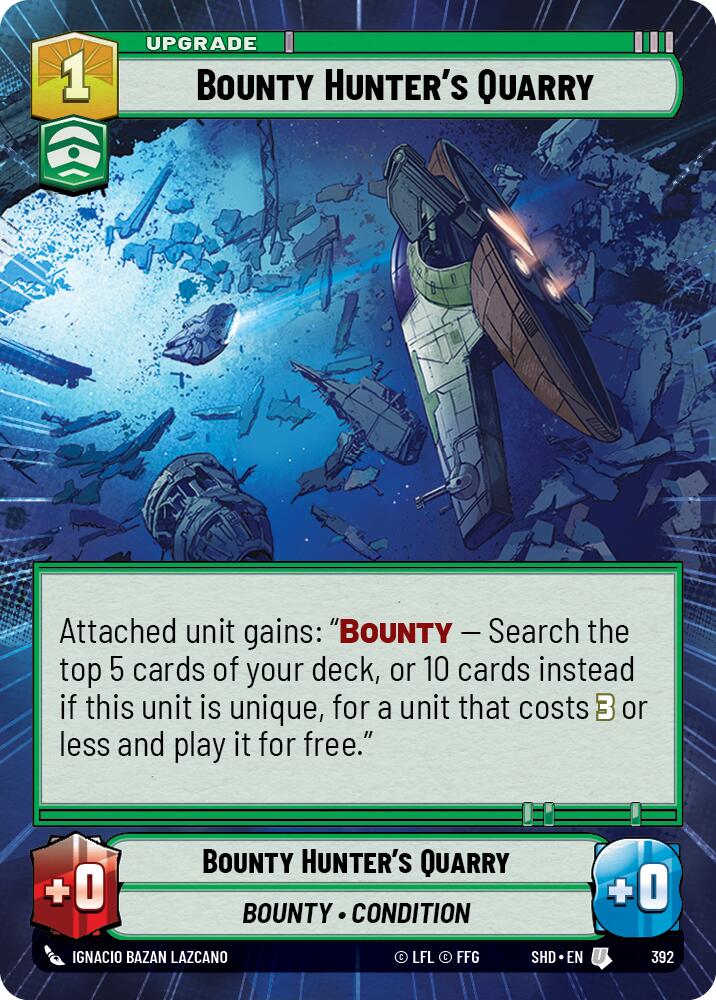 Bounty Hunter's Quarry (392) (Hyperspace) (392) [Shadows of the Galaxy] | Cards and Coasters CA