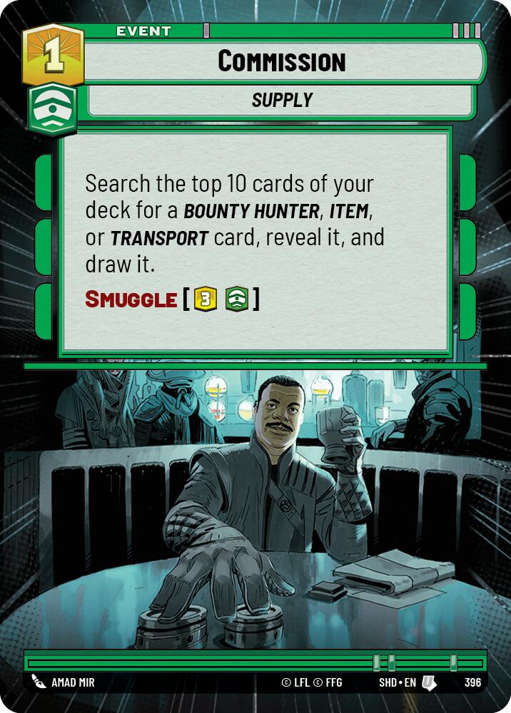 Commission (396) (Hyperspace) (396) [Shadows of the Galaxy] | Cards and Coasters CA