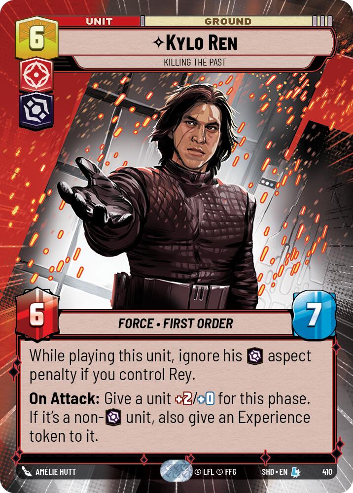 Kylo Ren - Killing the Past (410) (Hyperspace) (410) [Shadows of the Galaxy] | Cards and Coasters CA