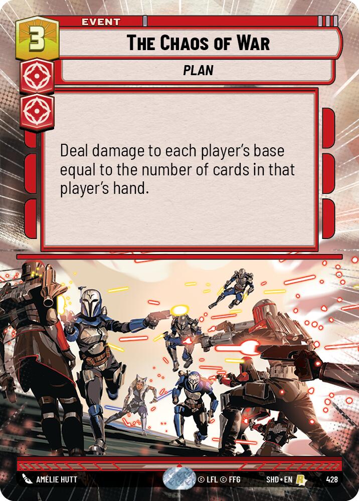 The Chaos of War (428) (Hyperspace) (428) [Shadows of the Galaxy] | Cards and Coasters CA