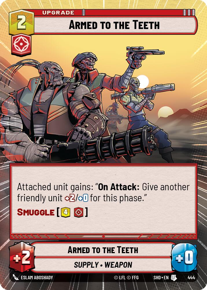 Armed to the Teeth (444) (Hyperspace) (444) [Shadows of the Galaxy] | Cards and Coasters CA