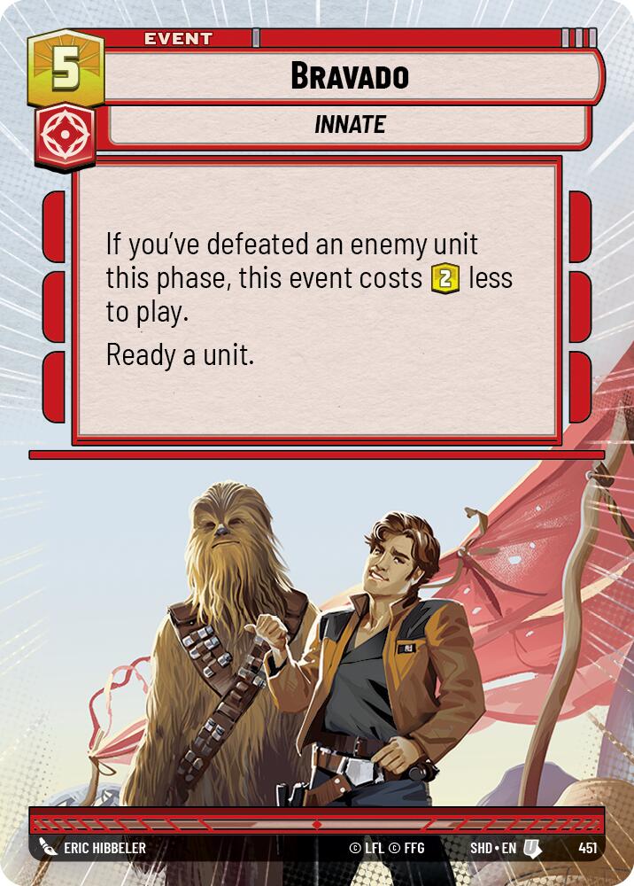 Bravado (451) (Hyperspace) (451) [Shadows of the Galaxy] | Cards and Coasters CA