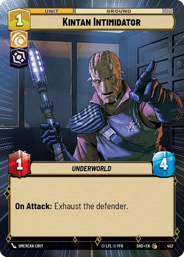 Kintan Intimidator (452) (Hyperspace) (452) [Shadows of the Galaxy] | Cards and Coasters CA