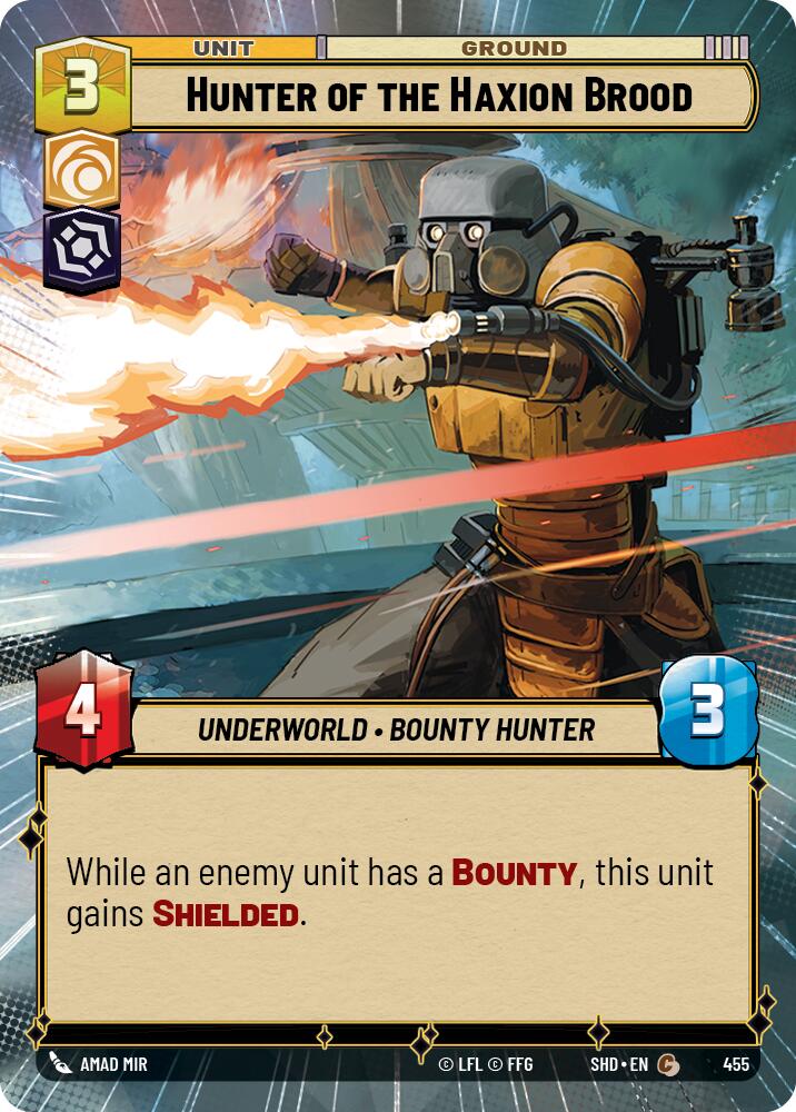Hunter of the Haxion Brood (455) (Hyperspace) (455) [Shadows of the Galaxy] | Cards and Coasters CA