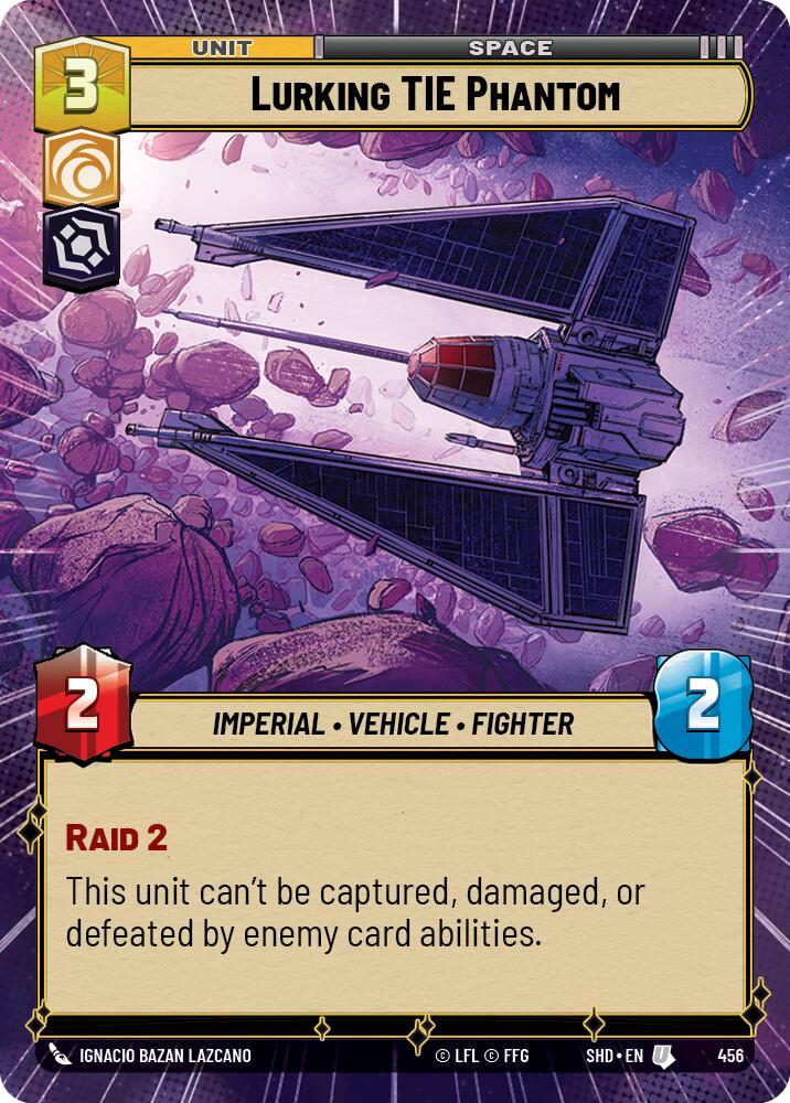 Lurking TIE Phantom (456) (Hyperspace) (456) [Shadows of the Galaxy] | Cards and Coasters CA