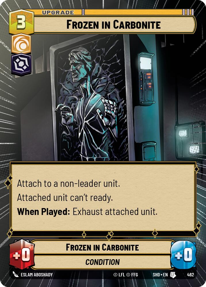 Frozen in Carbonite (462) (Hyperspace) (462) [Shadows of the Galaxy] | Cards and Coasters CA