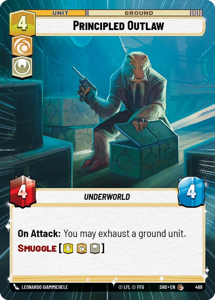 Principled Outlaw (469) (Hyperspace) (469) [Shadows of the Galaxy] | Cards and Coasters CA