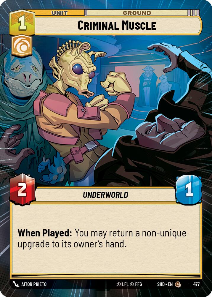 Criminal Muscle (477) (Hyperspace) (477) [Shadows of the Galaxy] | Cards and Coasters CA