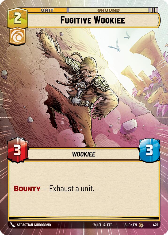 Fugitive Wookiee (479) (Hyperspace) (479) [Shadows of the Galaxy] | Cards and Coasters CA