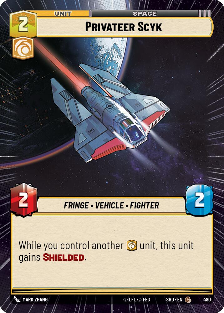 Privateer Scyk (480) (Hyperspace) (480) [Shadows of the Galaxy] | Cards and Coasters CA