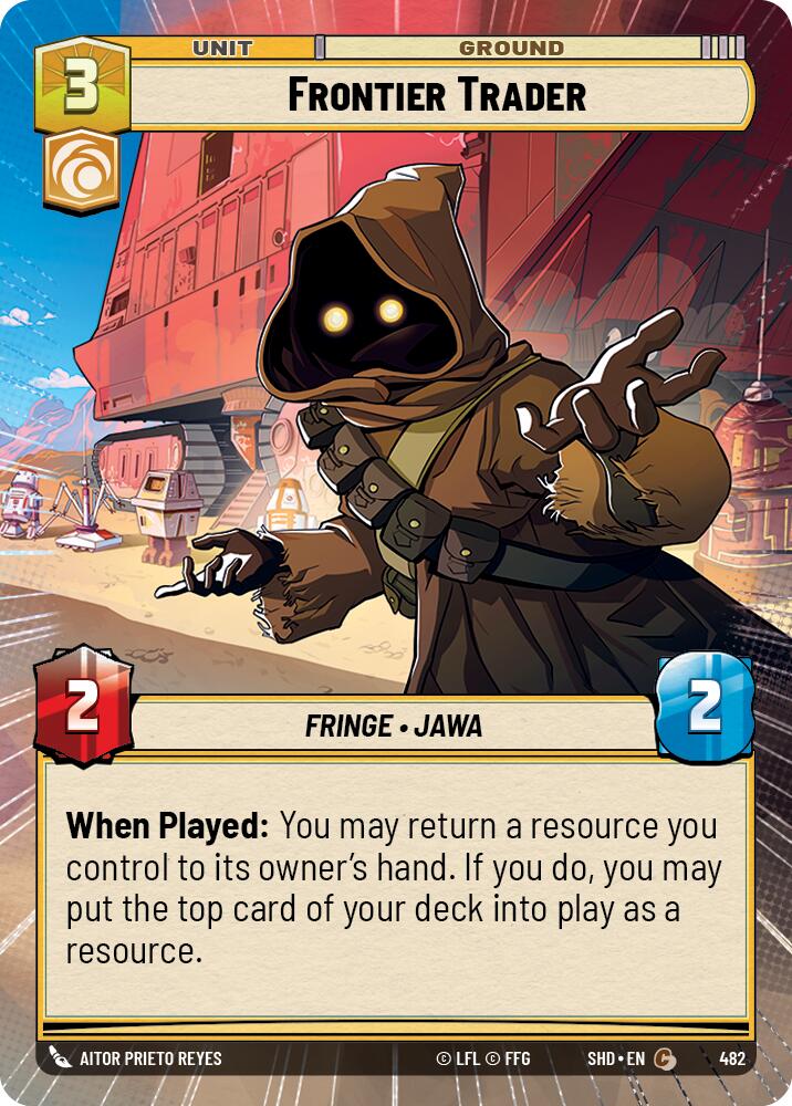 Frontier Trader (482) (Hyperspace) (482) [Shadows of the Galaxy] | Cards and Coasters CA