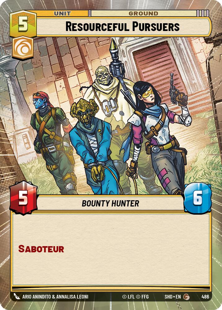 Resourceful Pursuers (486) (Hyperspace) (486) [Shadows of the Galaxy] | Cards and Coasters CA