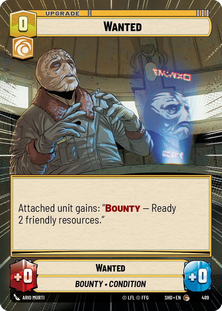 Wanted (489) (Hyperspace) (489) [Shadows of the Galaxy] | Cards and Coasters CA