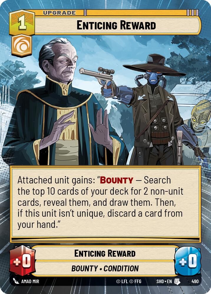 Enticing Reward (490) (Hyperspace) (490) [Shadows of the Galaxy] | Cards and Coasters CA