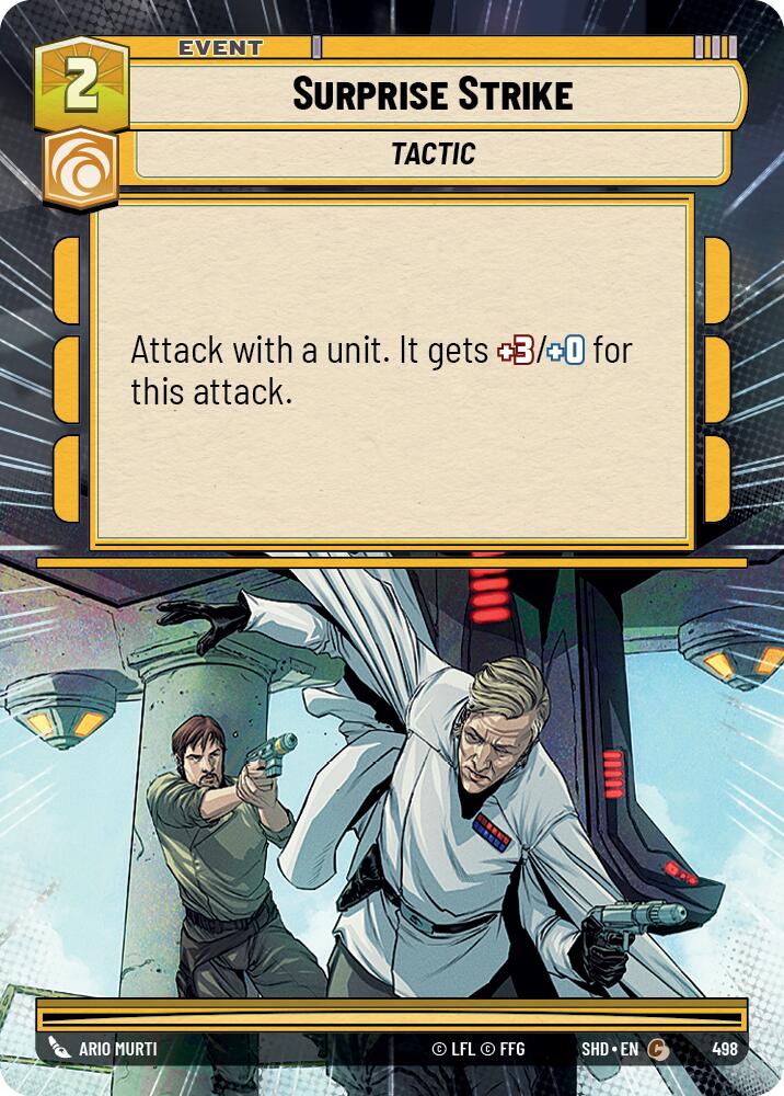 Surprise Strike (498) (Hyperspace) (498) [Shadows of the Galaxy] | Cards and Coasters CA