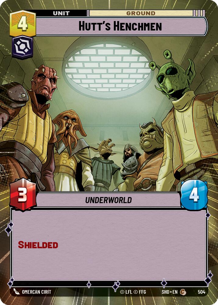 Hutt's Henchmen (504) (Hyperspace) (504) [Shadows of the Galaxy] | Cards and Coasters CA