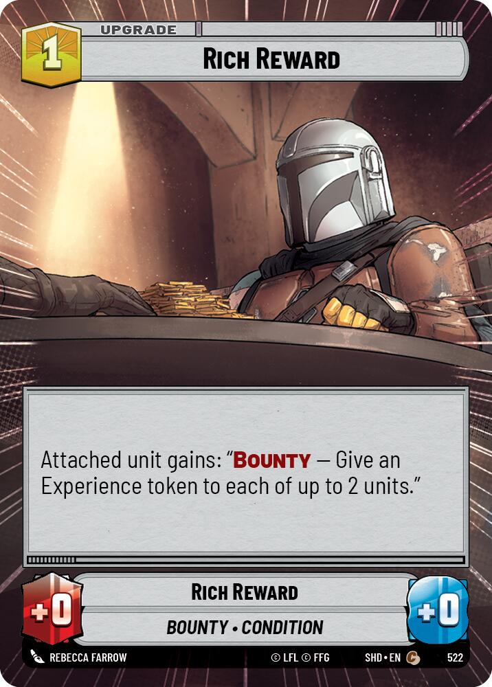 Rich Reward (522) (Hyperspace) (522) [Shadows of the Galaxy] | Cards and Coasters CA