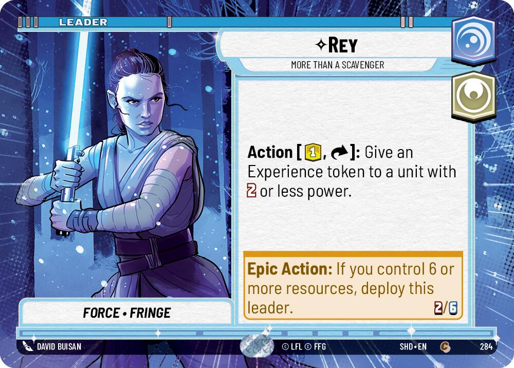 Rey - More Than a Scavenger (284) (Hyperspace) (284) [Shadows of the Galaxy] | Cards and Coasters CA