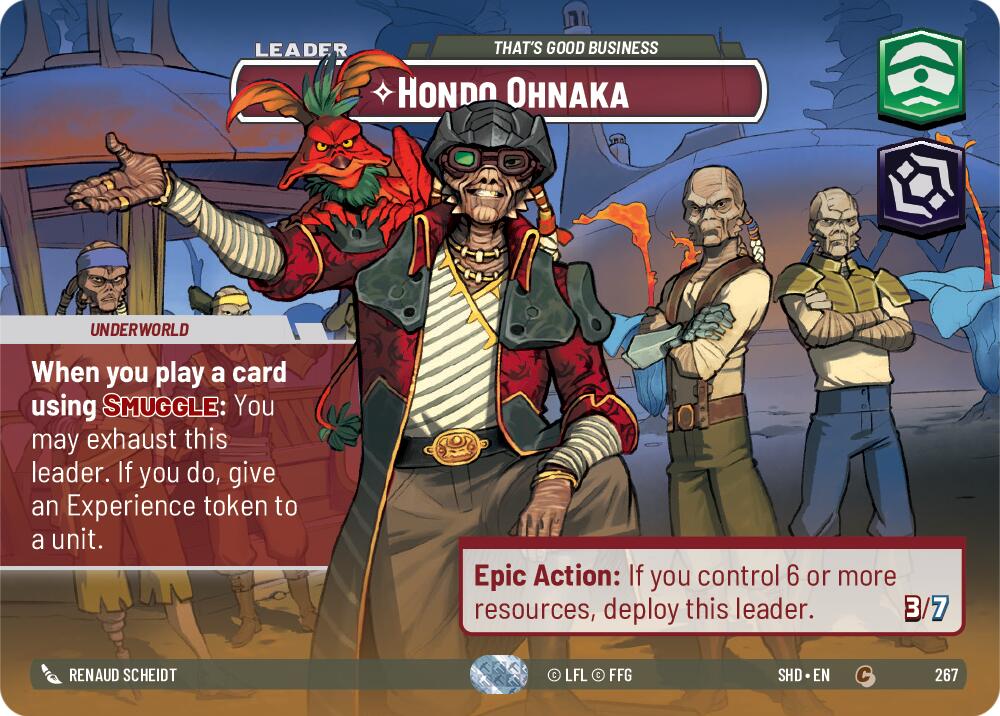 Hondo Ohnaka - That's Good Business (267) (Showcase) (267) [Shadows of the Galaxy] | Cards and Coasters CA