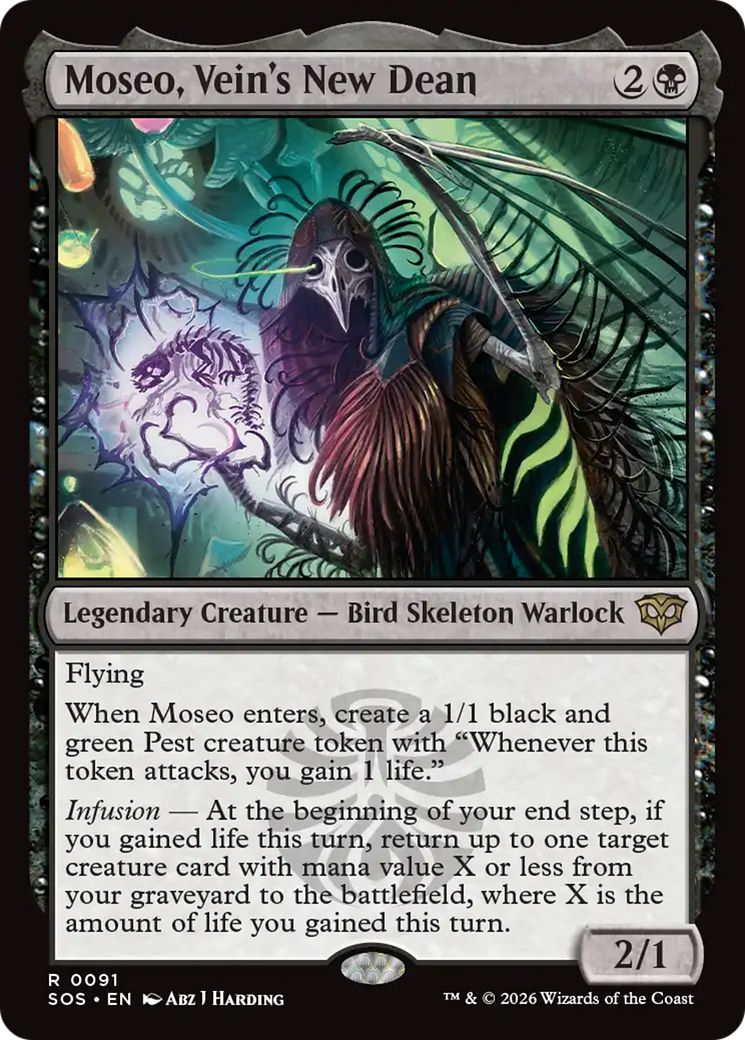 Moseo, Vein's New Dean [Secrets of Strixhaven] | Cards and Coasters CA