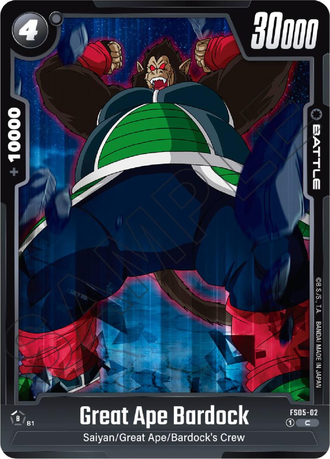 Great Ape Bardock [Starter Deck: Bardock] | Cards and Coasters CA