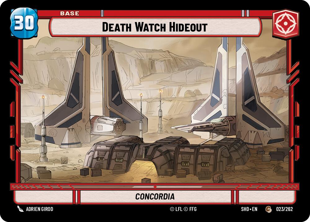 Death Watch Hideout // Experience (023 // T01) [Shadows of the Galaxy] | Cards and Coasters CA