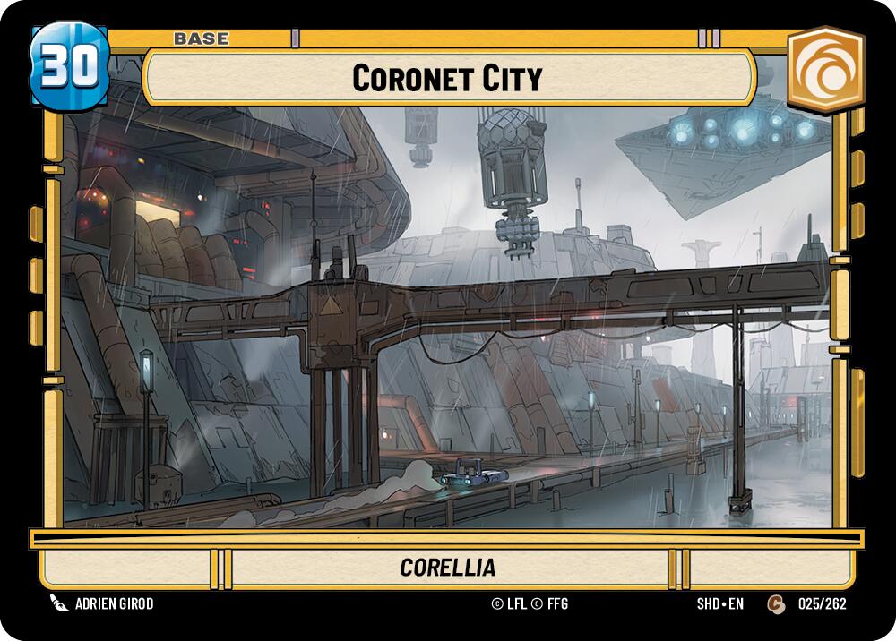 Coronet City // Experience (025 // T01) (025 // T01) [Shadows of the Galaxy] | Cards and Coasters CA