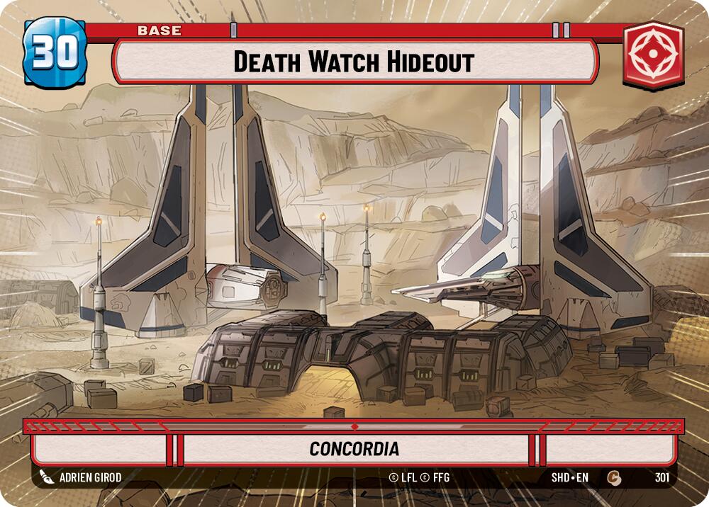 Death Watch Hideout // Experience (Hyperspace) (301 // T03) [Shadows of the Galaxy] | Cards and Coasters CA