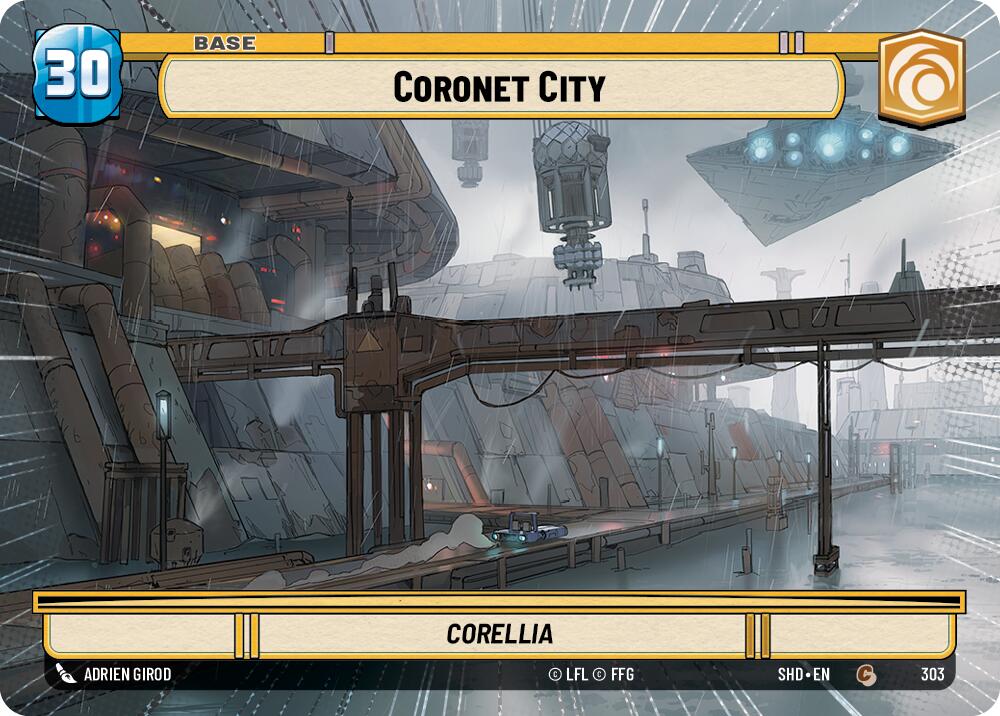 Coronet City // Experience (303 // T03) (Hyperspace) (303 // T03) [Shadows of the Galaxy] | Cards and Coasters CA