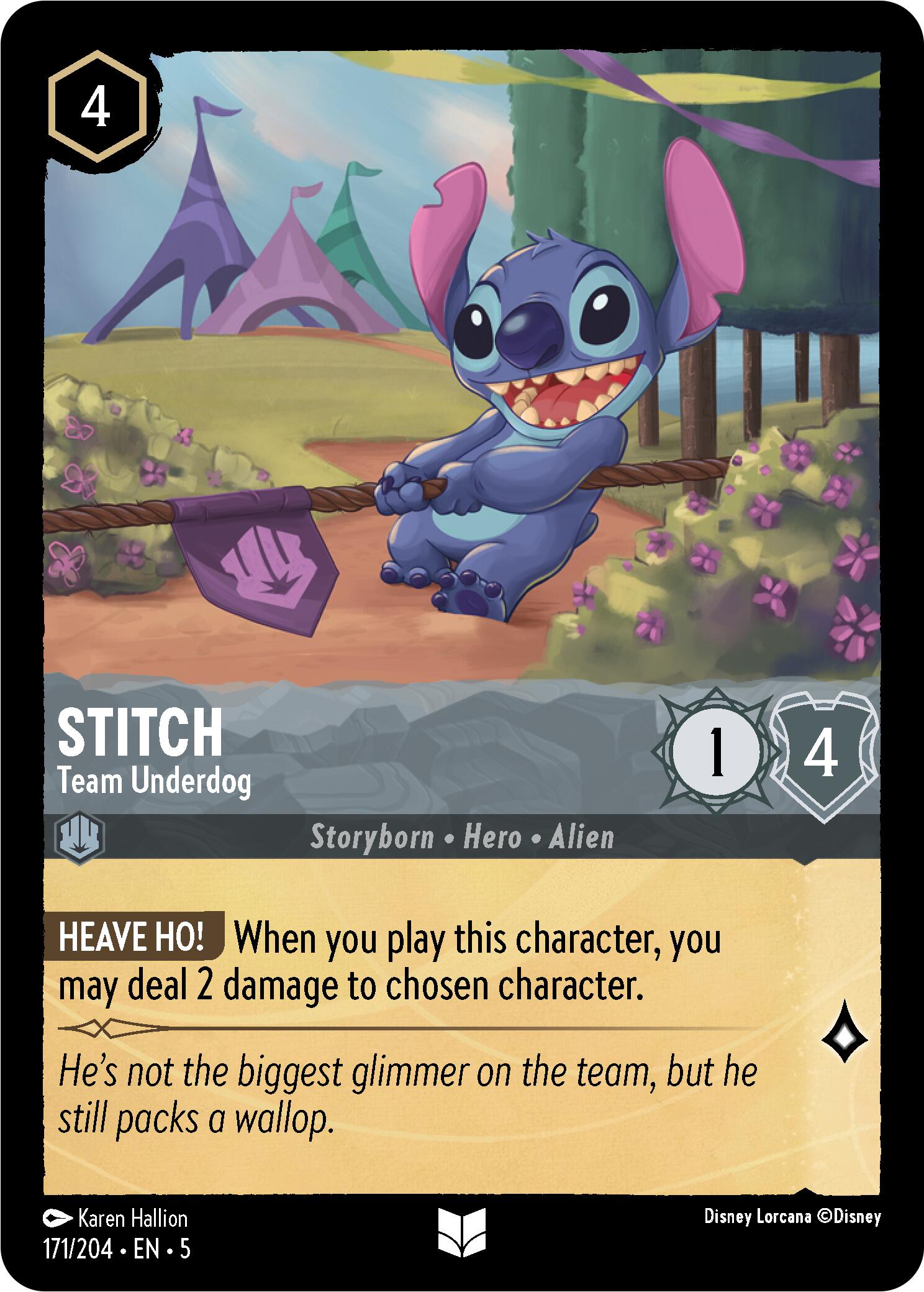 Stitch - Team Underdog (171/204) [Shimmering Skies] | Cards and Coasters CA