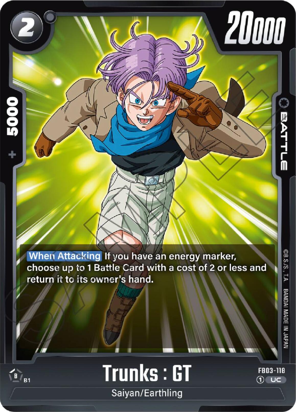 Trunks : GT [Raging Roar] | Cards and Coasters CA
