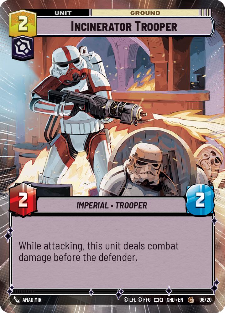 Incinerator Trooper (Hyperspace) (06/20) [Shadows of the Galaxy: Weekly Play] | Cards and Coasters CA