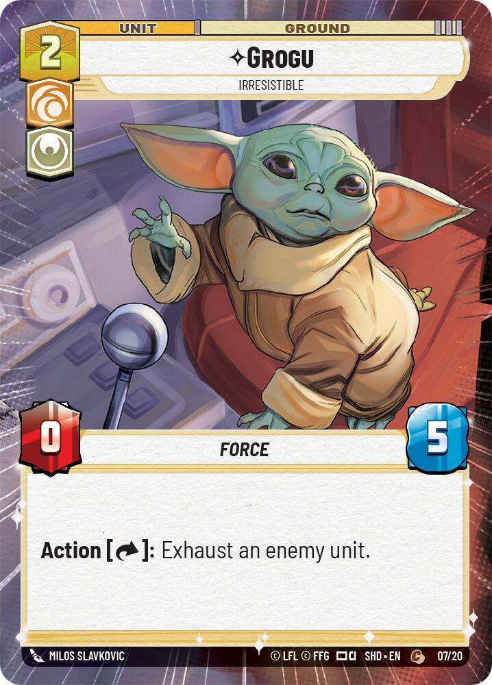 Grogu - Irresistible (Hyperspace) (07/20) [Shadows of the Galaxy: Weekly Play] | Cards and Coasters CA