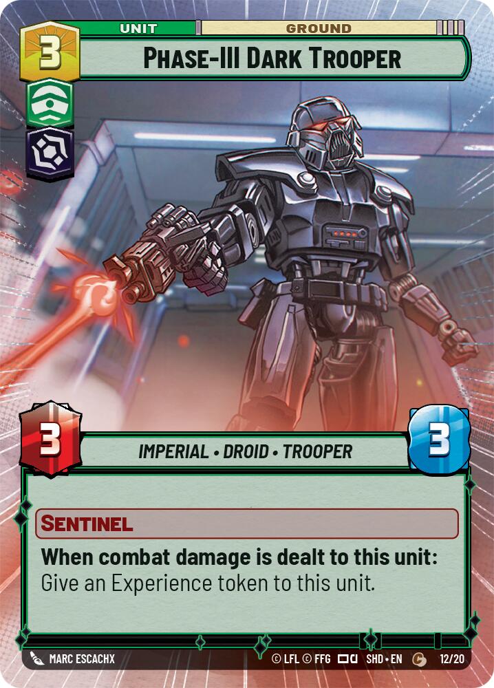 Phase-III Dark Trooper (Hyperspace) (12/20) [Shadows of the Galaxy: Weekly Play] | Cards and Coasters CA