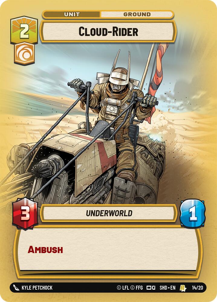 Cloud-Rider (14/20) [Shadows of the Galaxy: Weekly Play] | Cards and Coasters CA