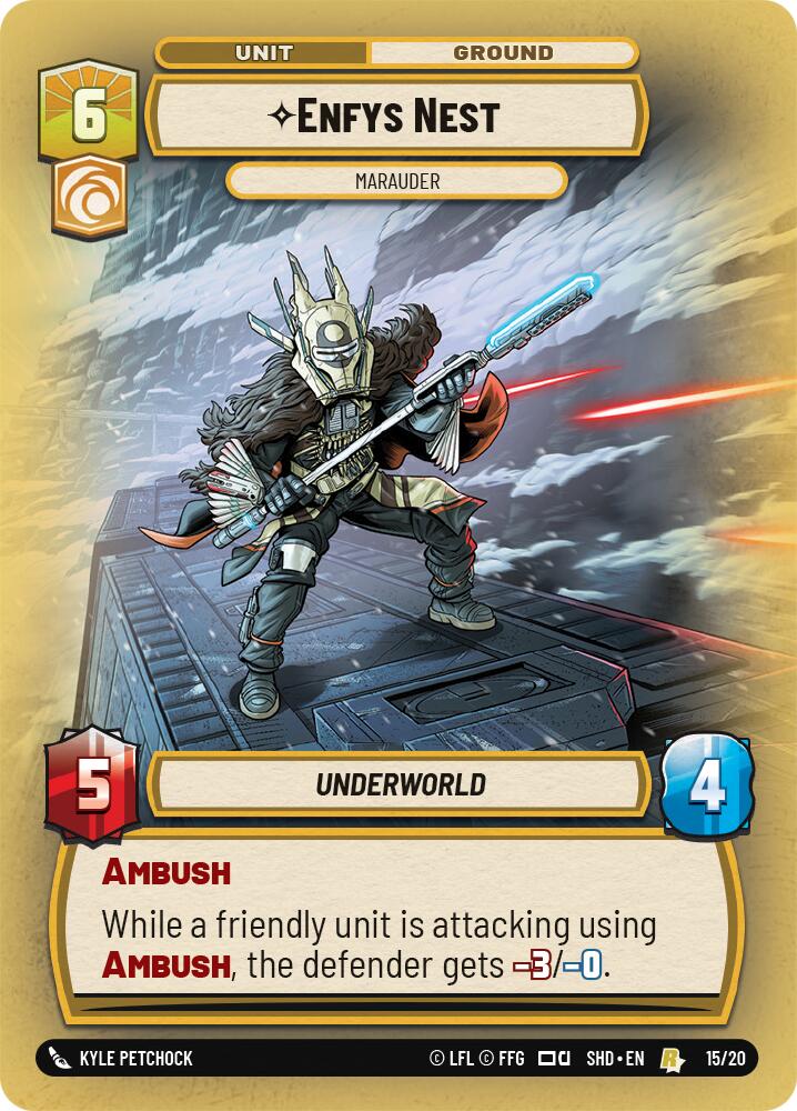 Enfys Nest - Marauder (15/20) [Shadows of the Galaxy: Weekly Play] | Cards and Coasters CA
