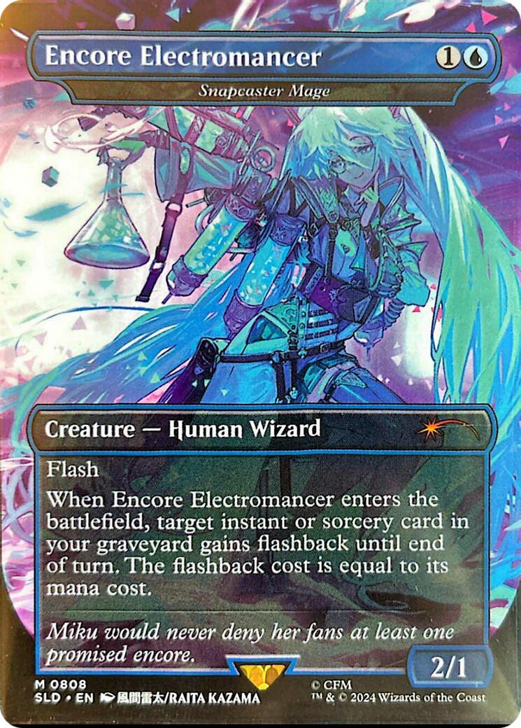 Encore Electromancer - Snapcaster Mage (Rainbow Foil) [Secret Lair Drop Series] | Cards and Coasters CA