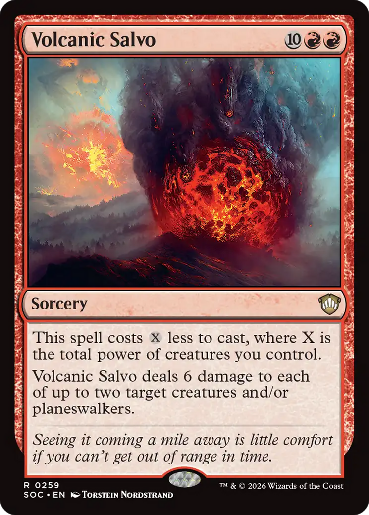 Volcanic Salvo [Secrets of Strixhaven Commander] | Cards and Coasters CA