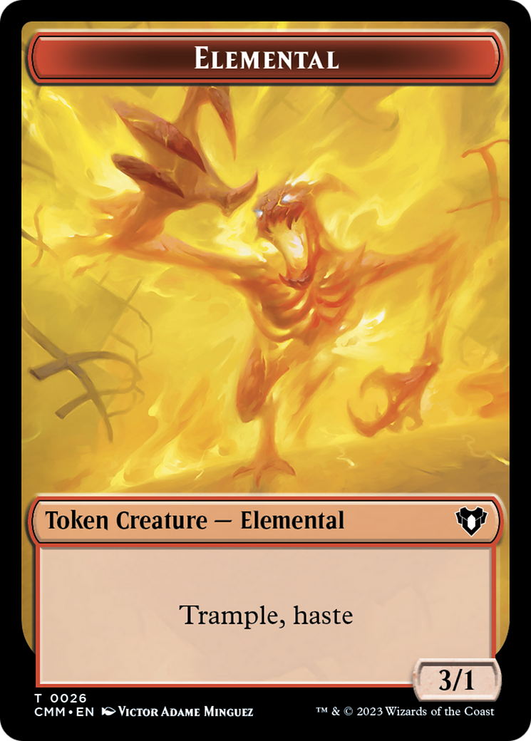 Elemental Token (26) [Commander Masters Tokens] | Cards and Coasters CA