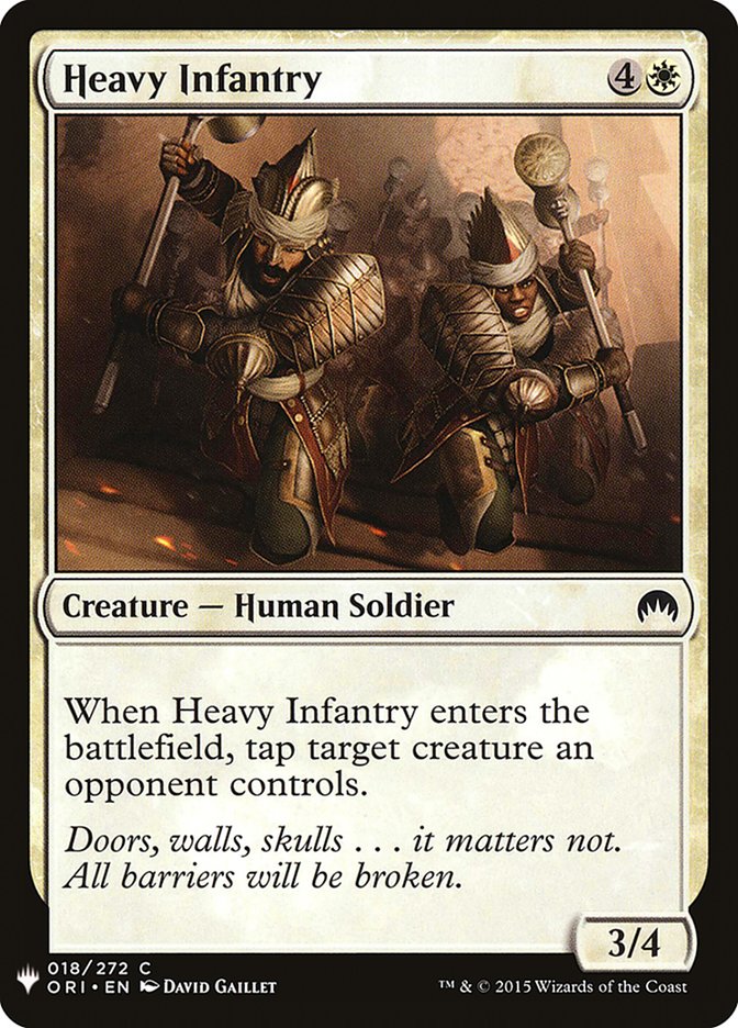 Heavy Infantry [Mystery Booster] | Cards and Coasters CA