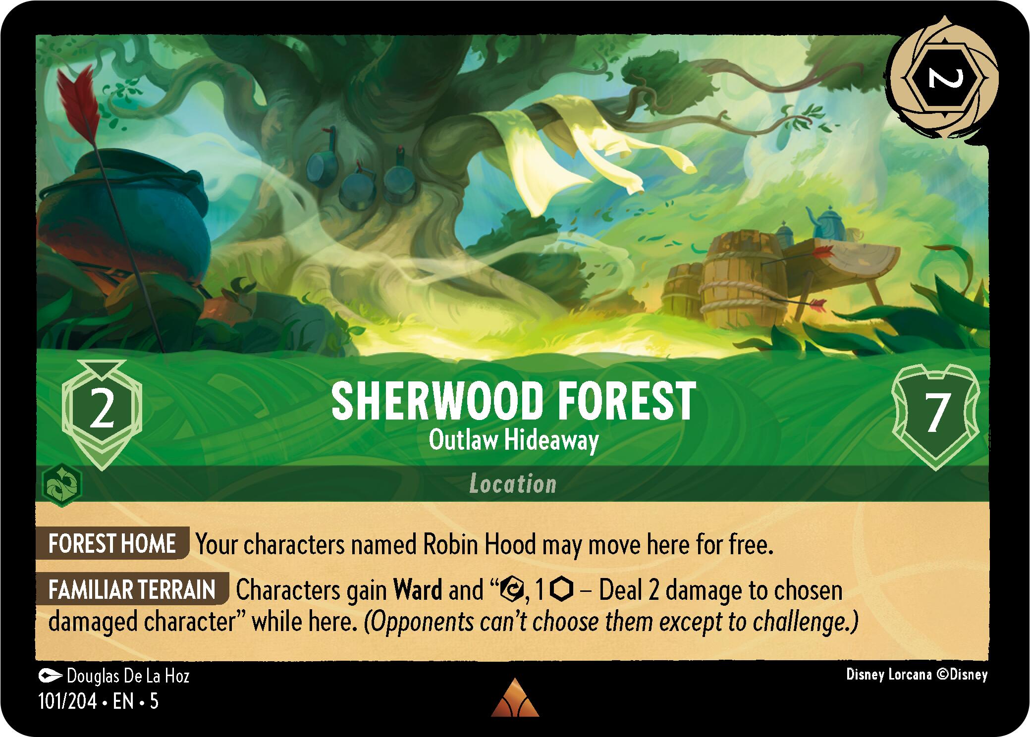 Sherwood Forest - Outlaw Hideaway (101/204) [Shimmering Skies] | Cards and Coasters CA