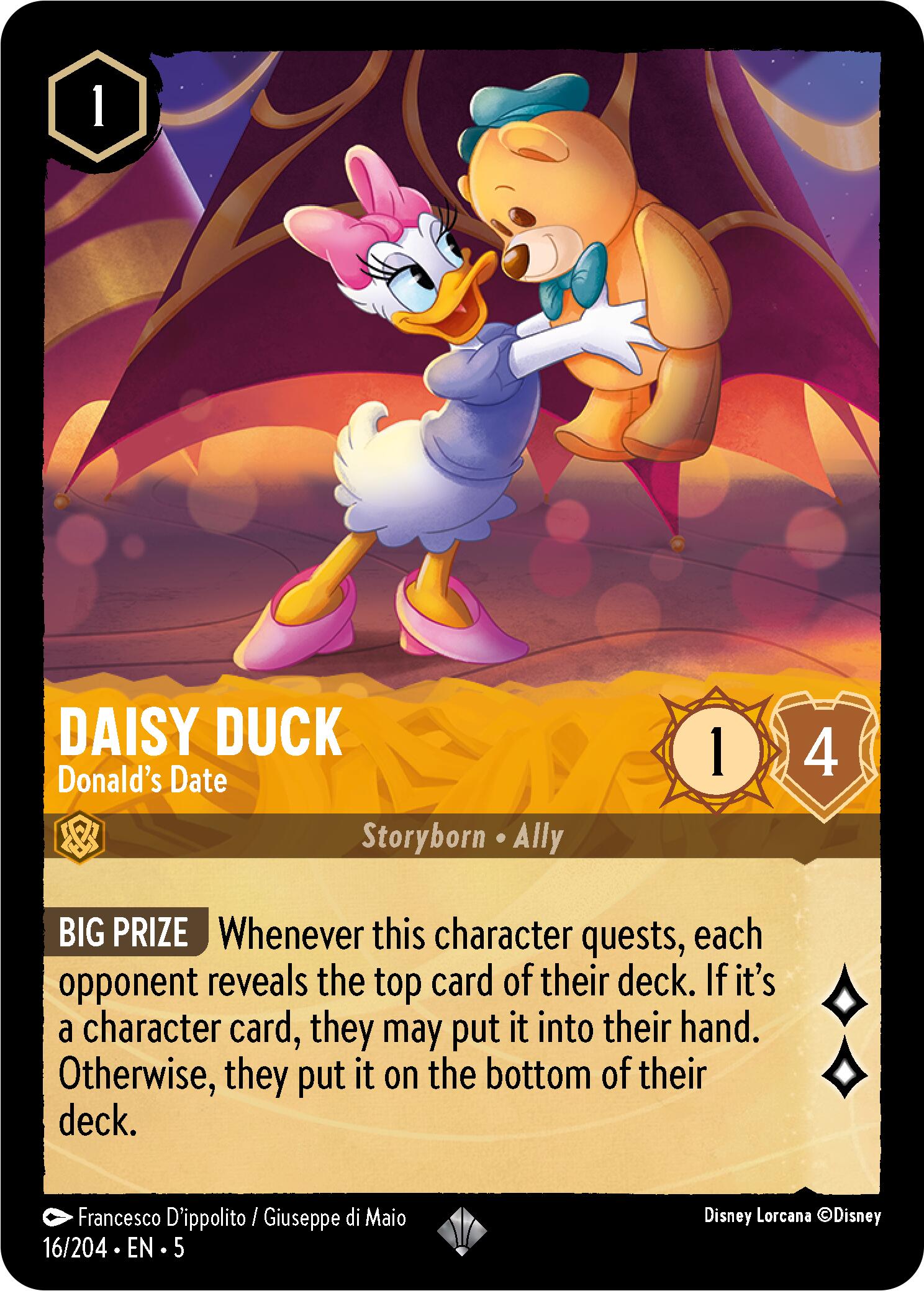 Daisy Duck - Donald's Date (16/204) [Shimmering Skies] | Cards and Coasters CA