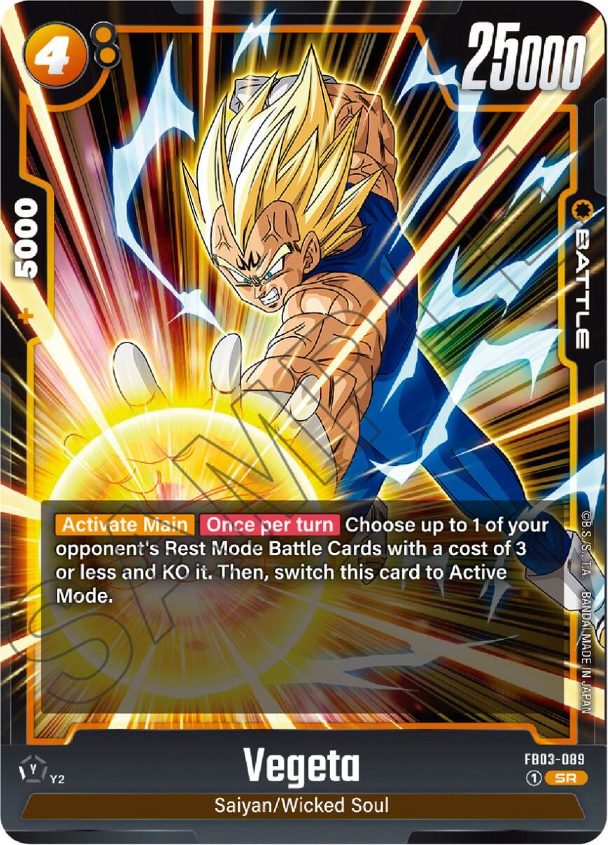 Vegeta (FB03-089) [Raging Roar] | Cards and Coasters CA