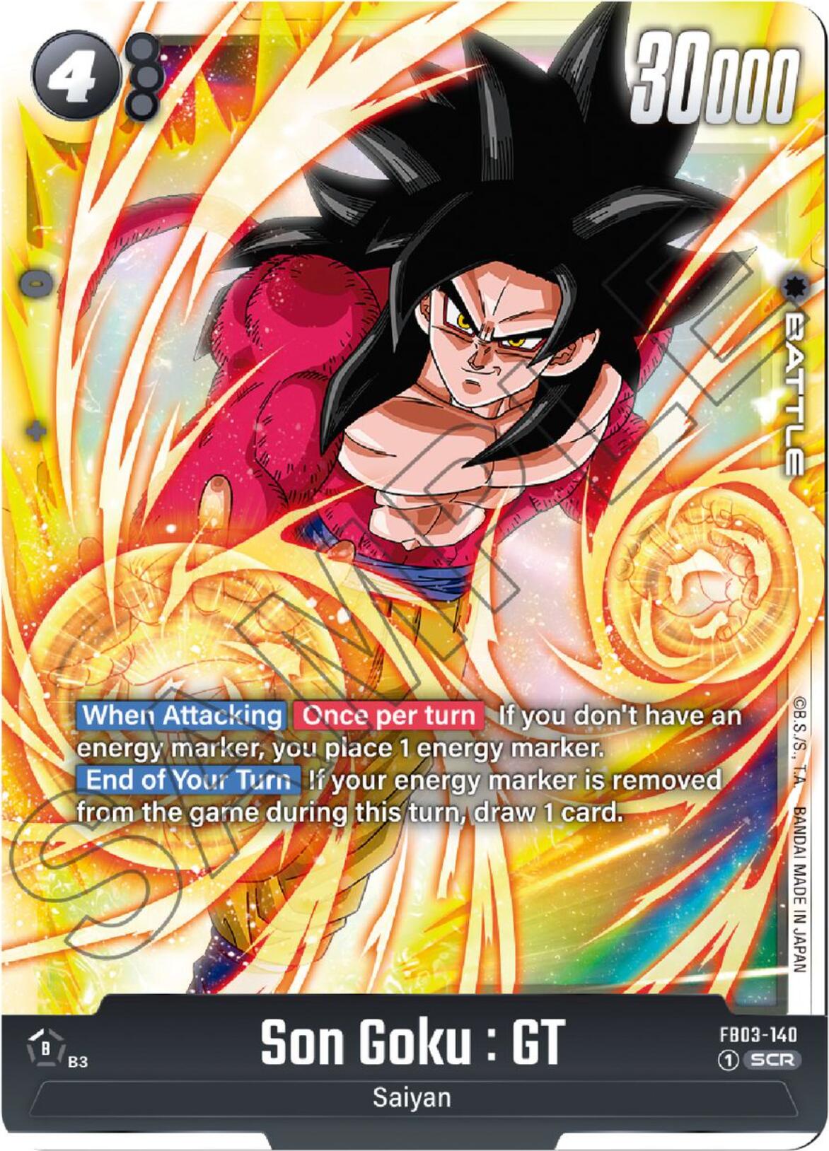 Son Goku : GT (FB03-140) [Raging Roar] | Cards and Coasters CA
