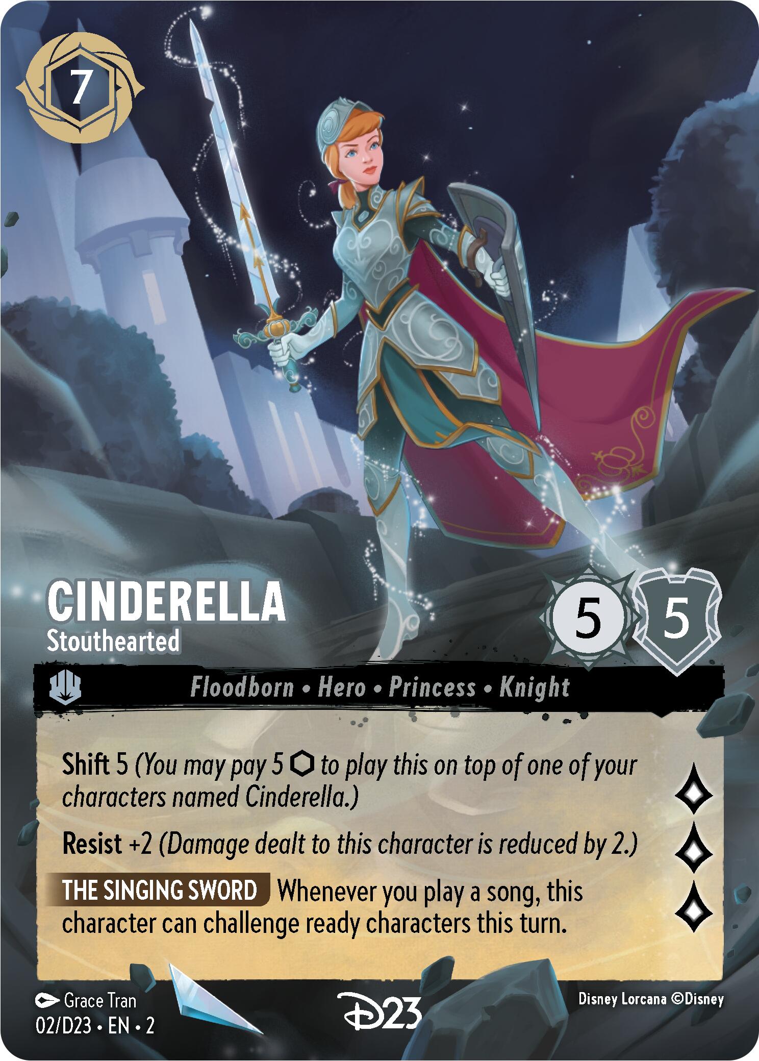 Cinderella - Stouthearted (2) [D23 Promos] | Cards and Coasters CA